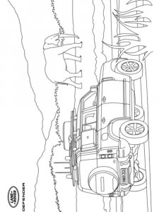 Land Rover coloring page 19 - Free printable