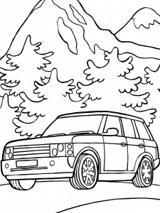 Land Rover coloring page 21 - Free printable
