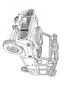 Land Rover coloring page 1 - Free printable