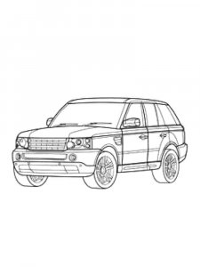 Land Rover coloring page 14 - Free printable