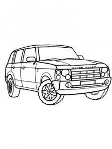 Land Rover coloring page 9 - Free printable