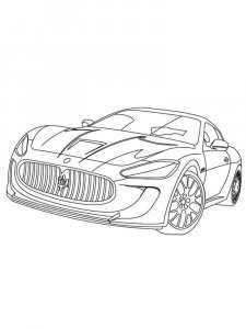Maserati coloring page 12 - Free printable