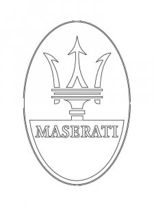 Maserati coloring page 13 - Free printable