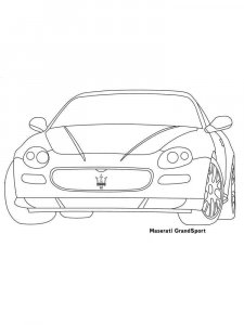 Maserati coloring page 8 - Free printable