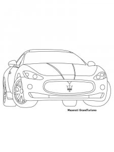 Maserati coloring page 9 - Free printable