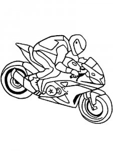 Motocross coloring page 13 - Free printable