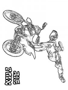 Motocross coloring page 8 - Free printable