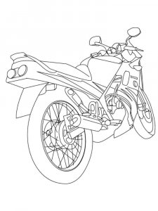 Motorcycle coloring page 31 - Free printable