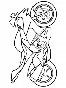 Motorcycle coloring page 41 - Free printable