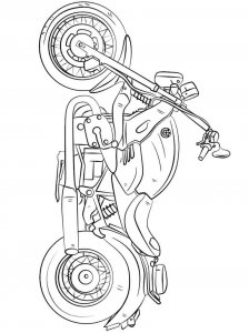 Motorcycle coloring page 42 - Free printable