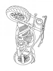 Motorcycle coloring page 44 - Free printable