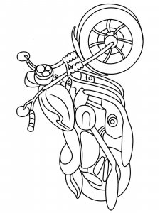 Motorcycle coloring page 32 - Free printable