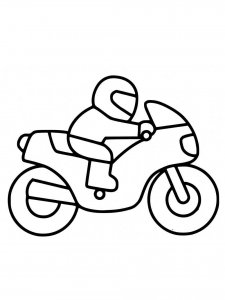 Motorcycle coloring page 34 - Free printable