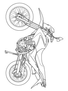 Motorcycle coloring page 38 - Free printable