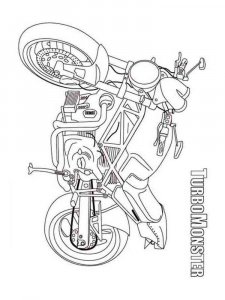 Motorcycle coloring page 11 - Free printable