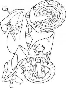 Motorcycle coloring page 15 - Free printable
