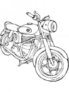 Motorcycle coloring page 17 - Free printable