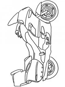 Motorcycle coloring page 18 - Free printable