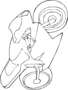 Motorcycle coloring page 22 - Free printable