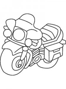 Motorcycle coloring page 24 - Free printable