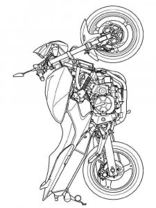 Motorcycle coloring page 25 - Free printable