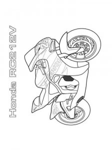 Motorcycle coloring page 26 - Free printable