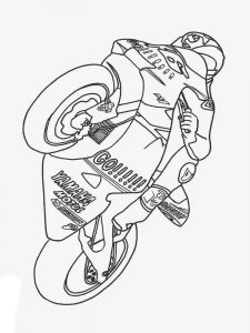 Motorcycle coloring page 28 - Free printable