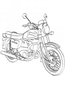 Motorcycle coloring page 30 - Free printable