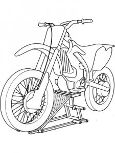 Motorcycle coloring page 4 - Free printable