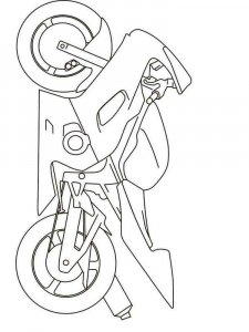 Motorcycle coloring page 6 - Free printable