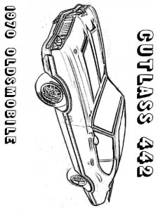 Muscle Car coloring page 12 - Free printable