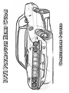 Muscle Car coloring page 2 - Free printable
