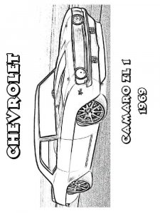 Muscle Car coloring page 3 - Free printable