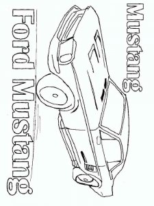 Muscle Car coloring page 4 - Free printable