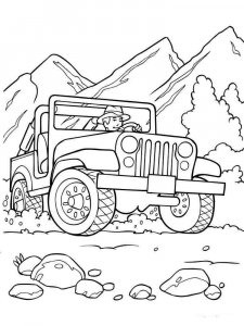 SUV coloring page 20 - Free printable