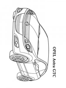 Opel coloring page 4 - Free printable