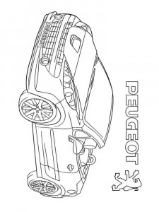 Peugeot coloring page 3 - Free printable