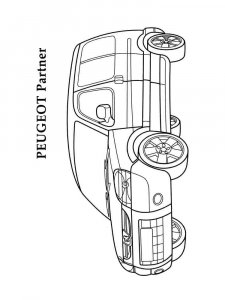 Peugeot coloring page 4 - Free printable