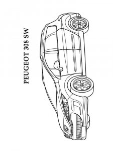 Peugeot coloring page 5 - Free printable