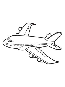 Plane coloring page 33 - Free printable