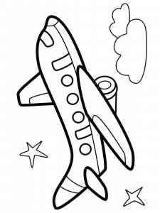 Plane coloring page 20 - Free printable