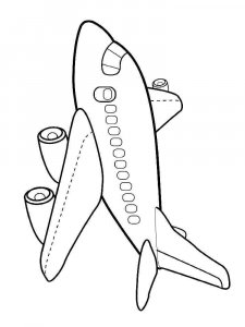 Plane coloring page 10 - Free printable