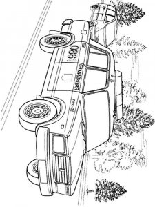 Police Car coloring page 1 - Free printable