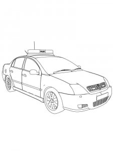 Police Car coloring page 17 - Free printable