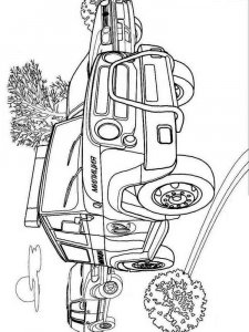 Police Car coloring page 3 - Free printable