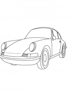 Porsche coloring page 25 - Free printable