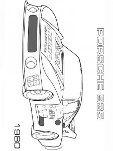 Porsche coloring page 3 - Free printable