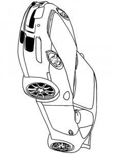 Porsche coloring page 6 - Free printable