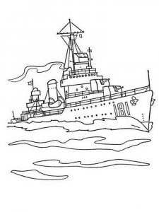Ships and Boats coloring page 1 - Free printable