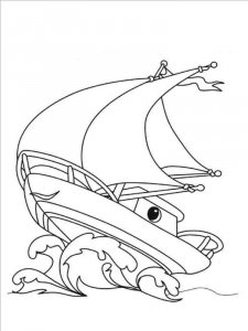 Ships and Boats coloring page 10 - Free printable